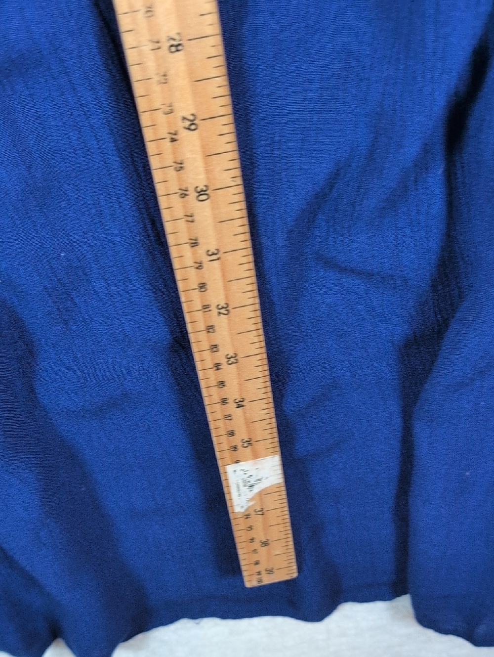 574-Japna Blue Maxi Skirt with Pink Embroidered Waistband - Picture 5 of 8